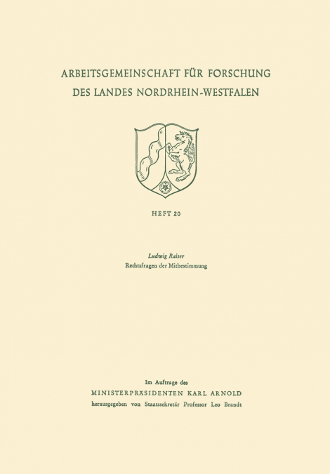 Rechtsfragen Der Mitbestimmung