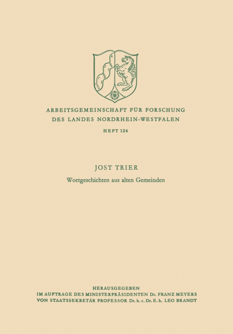 Wortgeschichten aus alten Gemeinden