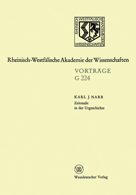 Zeitmasse in Der Urgeschichte
