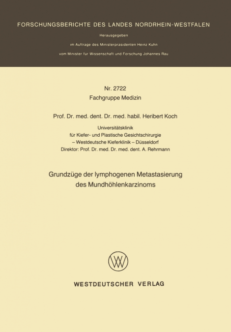 Grundzuge Der Lymphogenen Metastasierung Des Mundhohlenkarzinoms