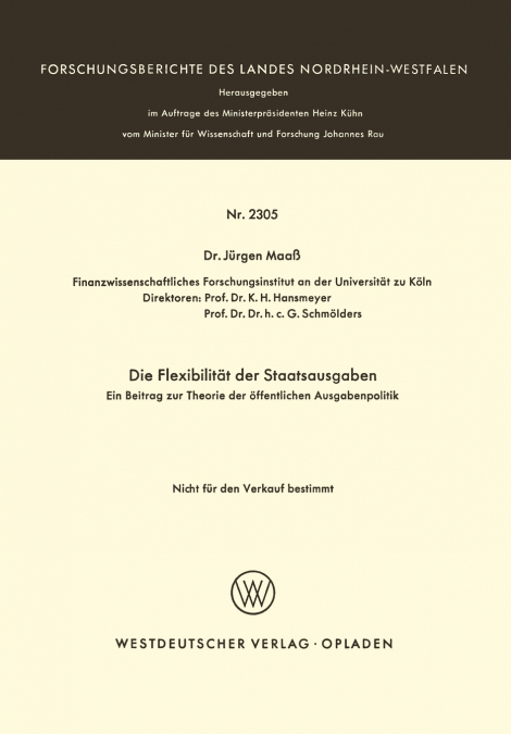Die Flexibilität der Staatsausgaben