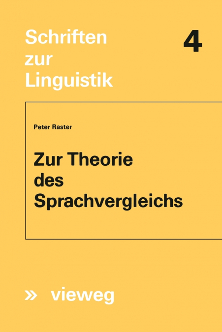 Zur Theorie des Sprachvergleichs