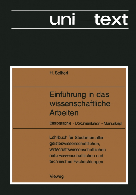 Einführung in das wissenschaftliche Arbeiten