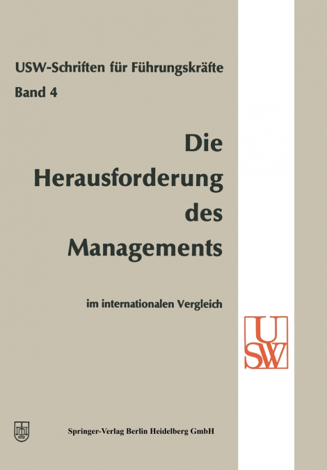 Die Herausforderung Des Managements Im Internationalen Vergleich