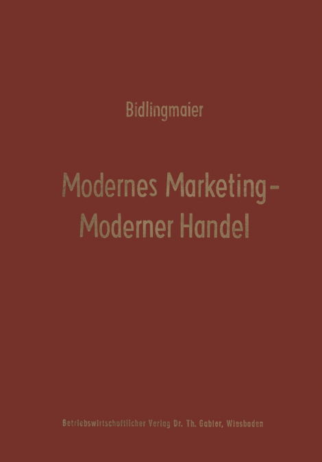 Modernes Marketing - Moderner Handel