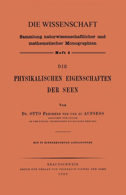 Die Physikalischen Eigenschaften der Seen