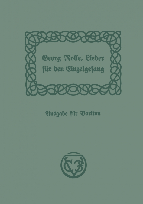 Lieder Fur Den Einzelgesang