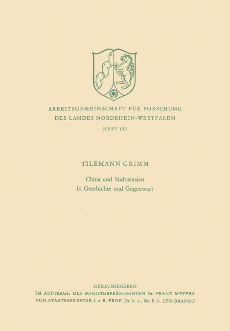 China Und Sudostasien in Geschichte Und Gegenwart