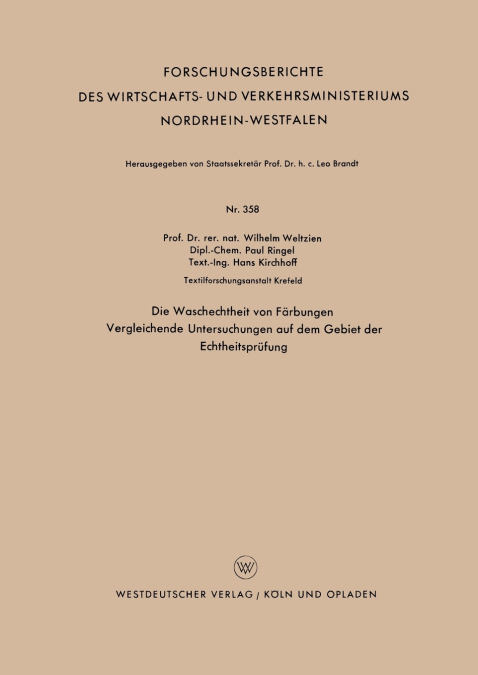 Die Waschechtheit von Färbungen