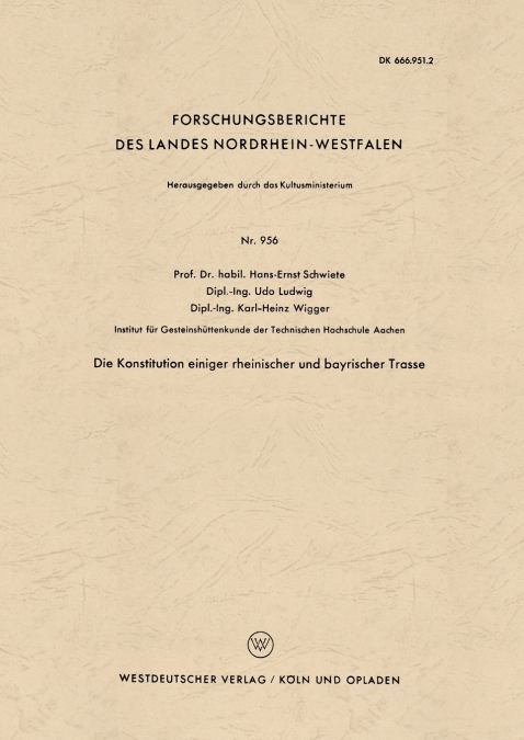 Die Konstitution Einiger Rheinischer Und Bayrischer Trasse