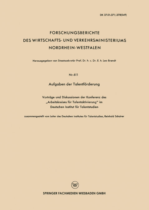 Aufgaben Der Talentforderung