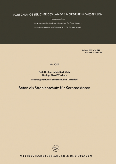 Beton als Strahlenschutz für Kernreaktoren