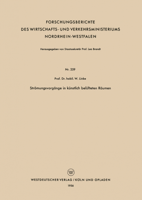 Stromungsvorgange in Kunstlich Belufteten Raumen