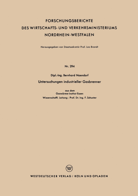 Untersuchungen industrieller Gasbrenner
