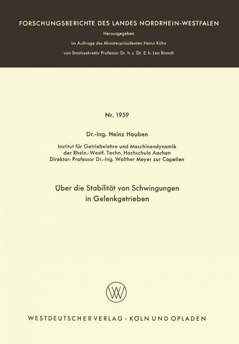 Über die Stabilität von Schwingungen in Gelenkgetrieben
