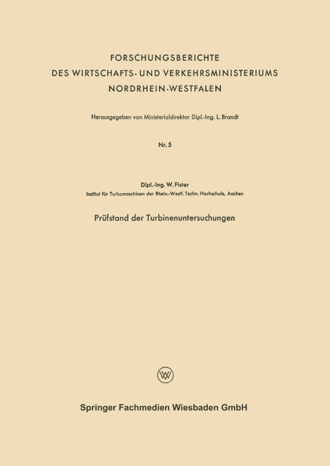 Prufstand Der Turbinenuntersuchungen