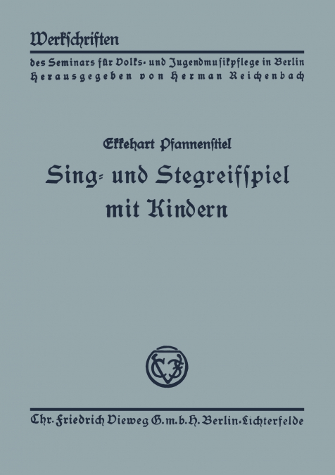 Sing- Und Stegreifspiel Mit Kindern