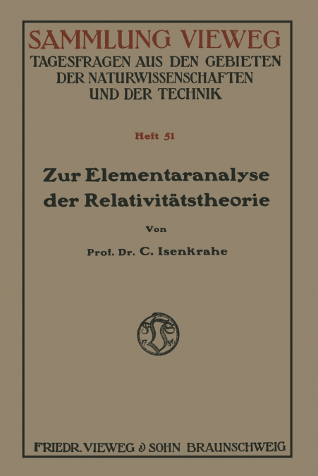 Zur Elementaranalyse der Relativitätstheorie