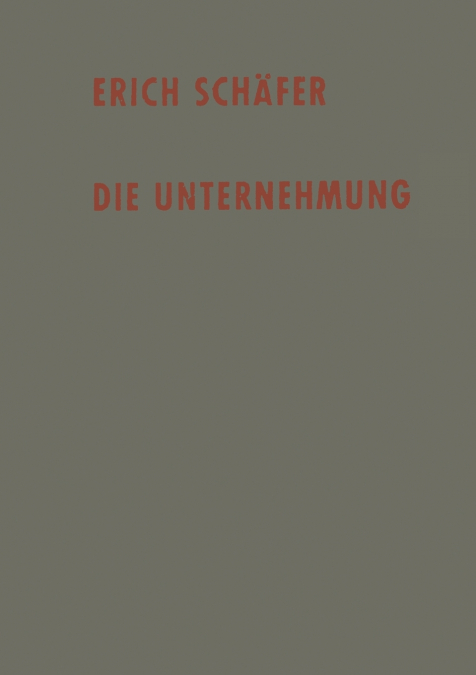 Die Unternehmung