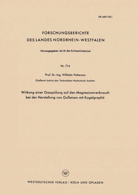 Wirkung Einer Gasspulung Auf Den Magnesiumverbrauch Bei Der Herstellung Von Gusseisen Mit Kugelgraphit