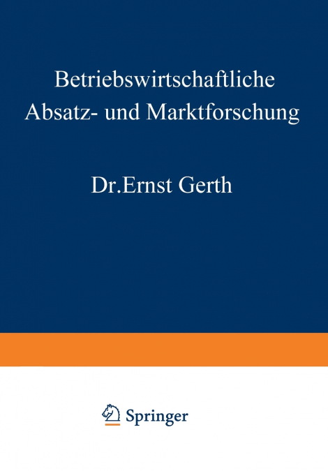Betriebswirtschaftliche Absatz- und Marktforschung