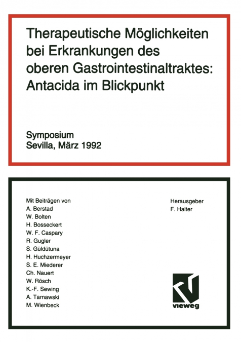 Therapeutische Moglichkeiten Bei Erkrankungen Des Oberen Gastrointestinaltraktes
