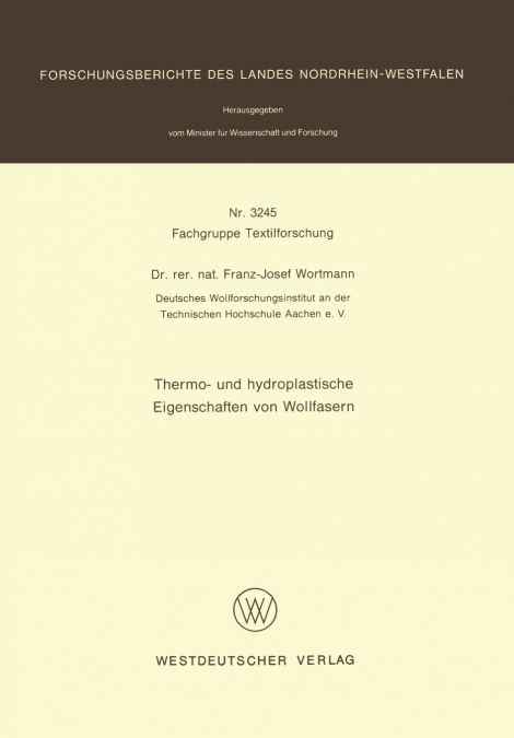 Thermo- und hydroplastische Eigenschaften von Wollfasern