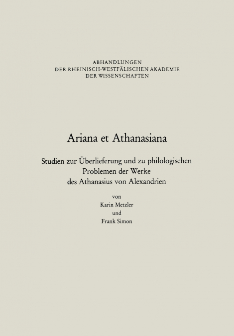 Ariana et Athanasiana