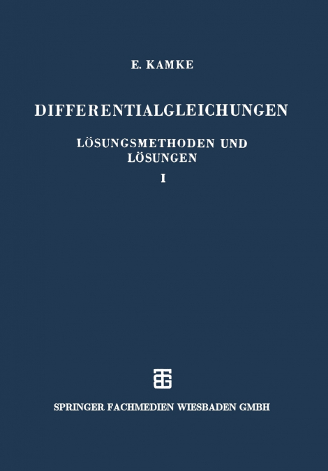 Differentialgleichungen Losungsmethoden Und Losungen