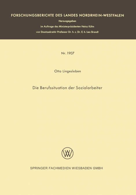 Die Berufssituation der Sozialarbeiter