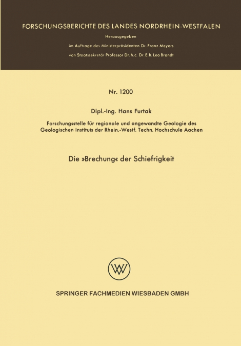 Die Brechung der Schiefrigkeit