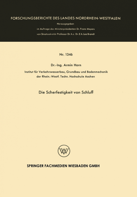 Die Scherfestigkeit von Schluff