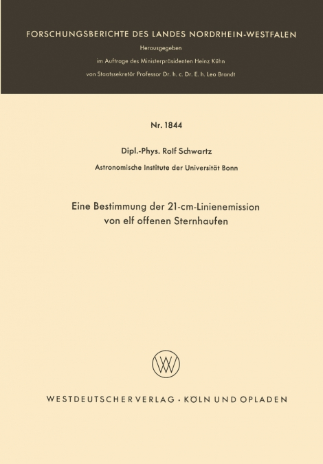 Eine Bestimmung der 21-cm-Linienemission von elf offenen Sternhaufen