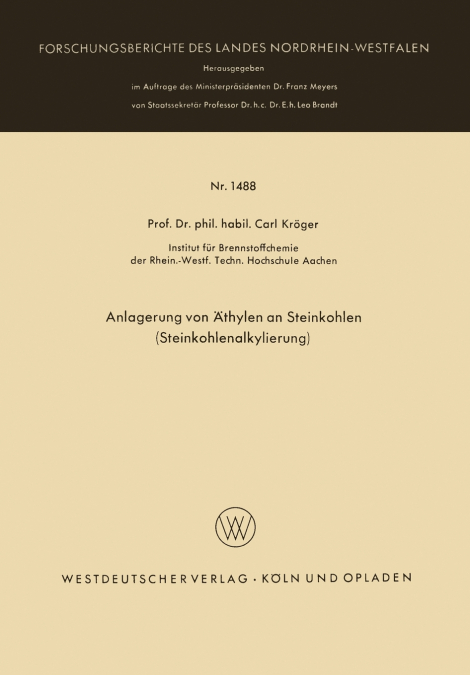 Anlagerung von Äthylen an Steinkohlen (Steinkohlenalkylierung)
