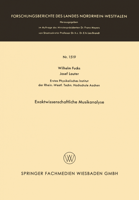 Exaktwissenschaftliche Musikanalyse