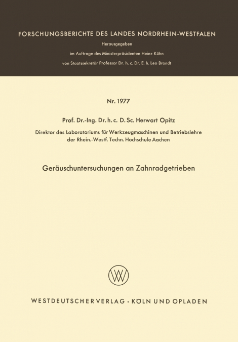 Geräuschuntersuchungen an Zahnradgetrieben
