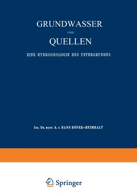 Grundwasser Und Quellen