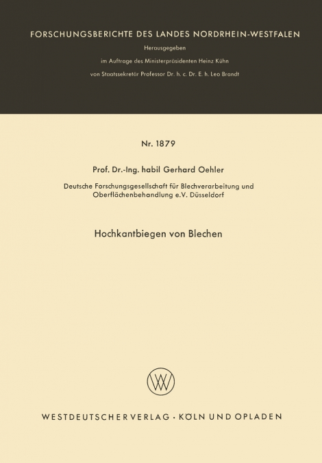 Hochkantbiegen von Blechen