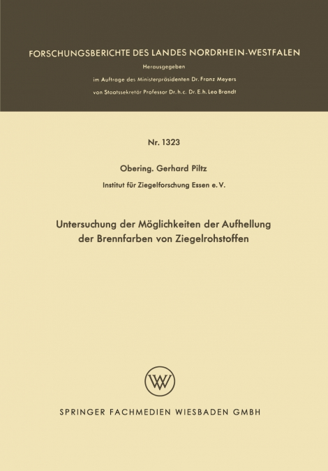 Untersuchung der Möglichkeiten der Aufhellung der Brennfarben von Ziegelrohstoffen
