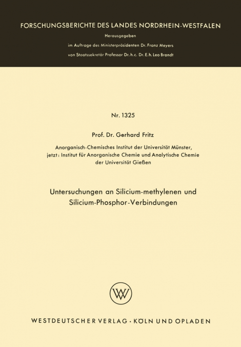 Untersuchungen an Silicium-methylenen und Silicium-Phosphor-Verbindungen
