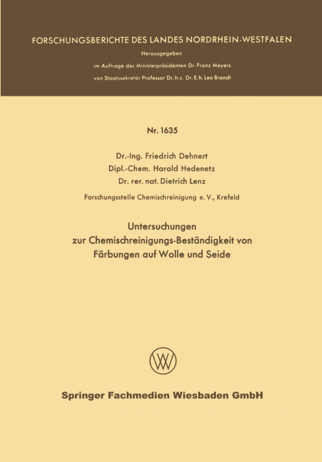 Untersuchungen zur Chemischreinigungs-Beständigkeit von Färbungen auf Wolle und Seide