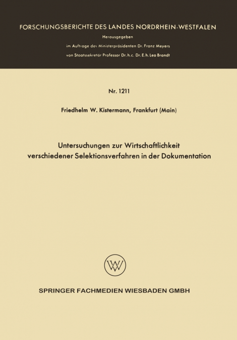 Untersuchungen zur Wirtschaftlichkeit verschiedener Selektionsverfahren in der Dokumentation