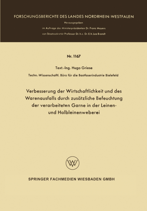 Verbesserung der Wirtschaftlichkeit und des Warenausfalls durch zusätzliche Befeuchtung der verarbeiteten Garne in der Leinen- und Halbleinenweberei