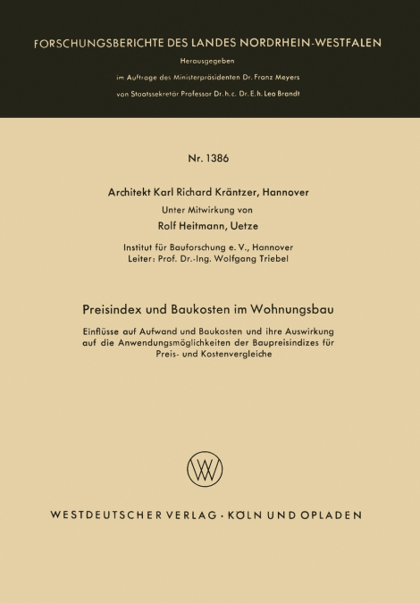 Preisindex und Baukosten im Wohnungsbau