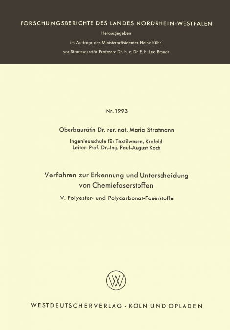 Verfahren zur Erkennung und Unterscheidung von Chemiefaserstoffen