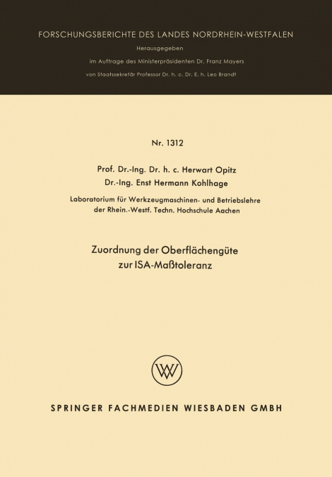 Zuordnung der Oberflächengüte zur ISA-Maßtoleranz