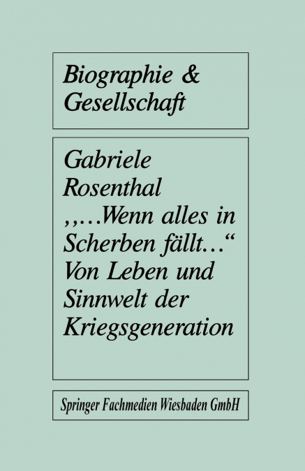 „...wenn alles in Scherben fällt...'