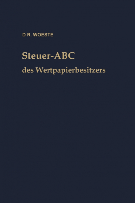 Steuer-ABC Des Wertpapierbesitzers