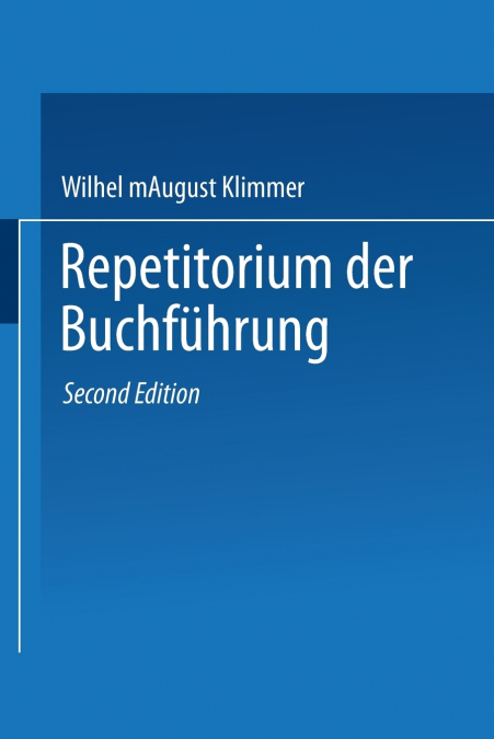 Repetitorium der Buchführung