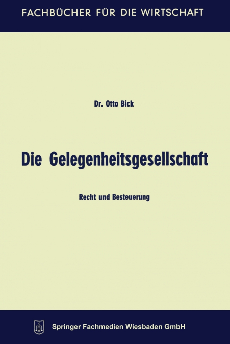Die Gelegenheitsgesellschaft
